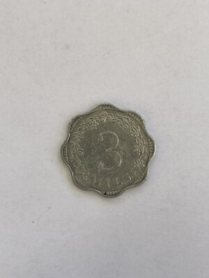 3 Mils Malta 1972 