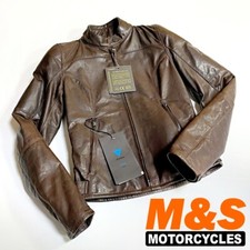 Dainese Mike Ladies Vintage Leather Motorcycle Jacket | Dark Brown Size Euro 38