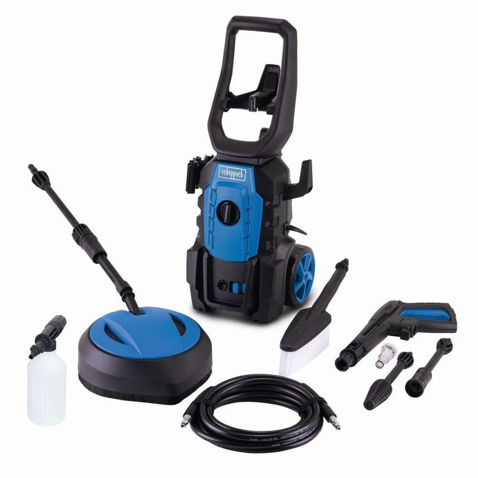 Idropulitrice elettrica acqua fredda 135 bar 420 l/h 1600 W Scheppach hpc1600
