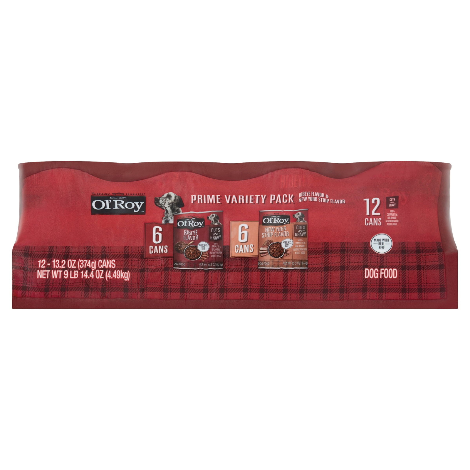 Prime Variety Pack For Adult Dogs, 13.2 Oz Cans (12 Pack)