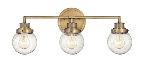 Hinkley Lighting 5933 Brass Poppy 3-Light 24"W Bathroom Vanity Light - Picture 4 of 4