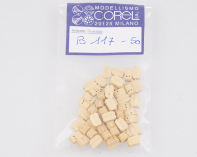 Corel B117 Block 2 Augen 7 MM (50 Stücke) Modell