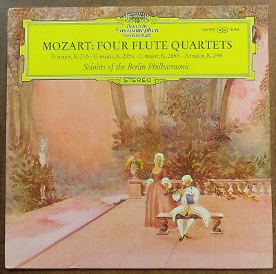 Mozart: Flute Quartets (4) LP (1970s) DG 138 997 Soloists Berlin Philharmonic