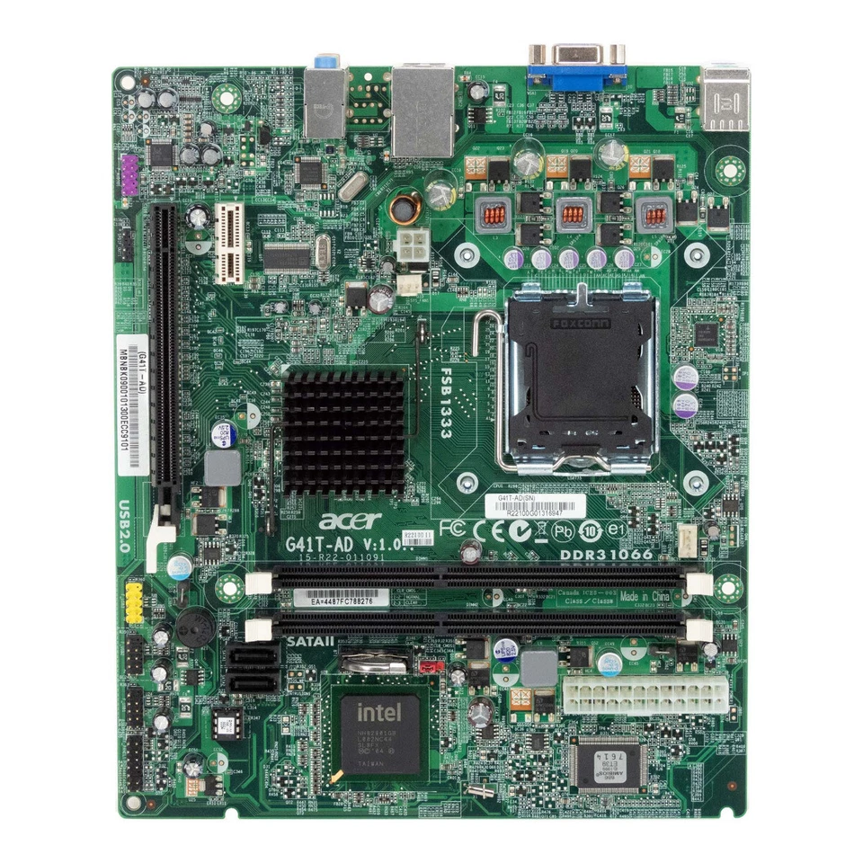 Motherboard Dtx Acer G41t-ad V:1.0 Socket LGA775 DDR3 Pcie for Emachines L1850 - Image 2 of 3