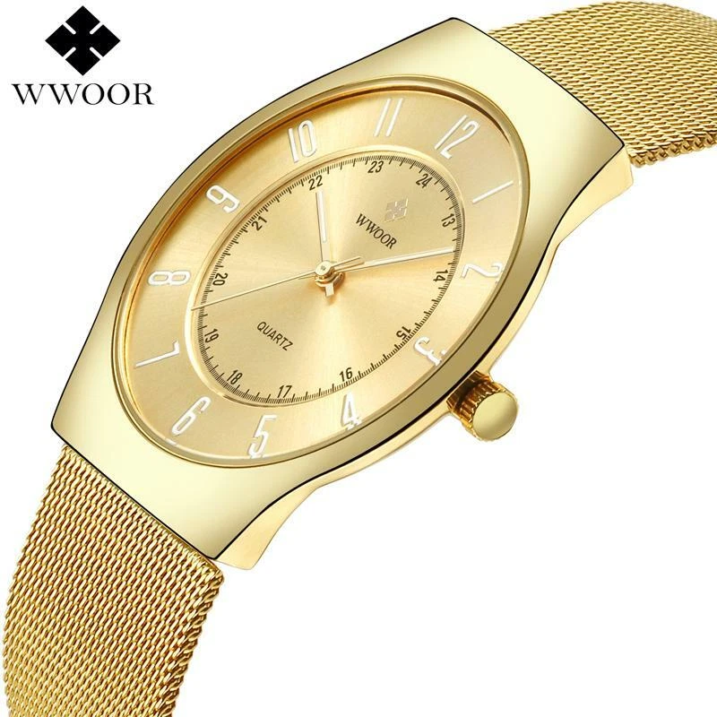 wwoor top luxury men s brand ultra thin stainless steel mesh belt
