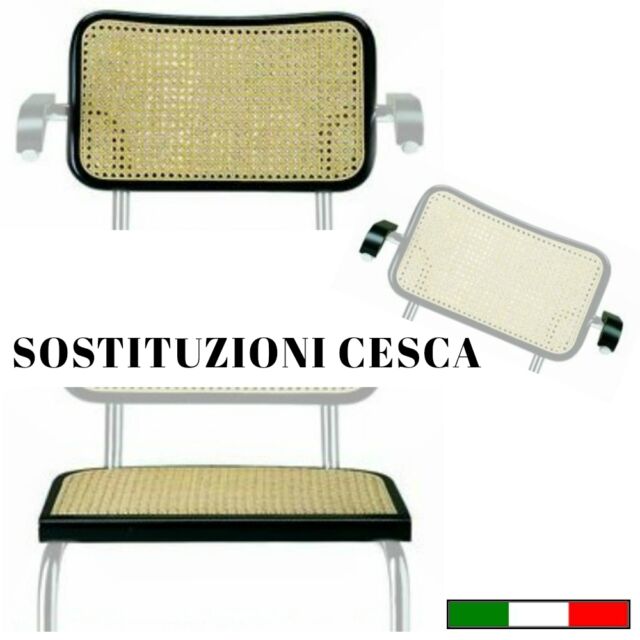 Sedia CESCA Remplacement Siège Dossier Et Accoudoirs Couleur Naturel Ou Noir OR10595 Sedia CESCA Remplacement Siège Dossier Et Accoudoirs Couleur Naturel Ou Noir OR10595