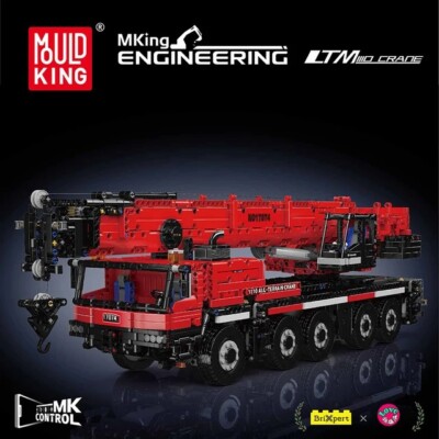 Mould King GMK RC Ferngesteuerter Kran LTM1110 3218 Teile Dynamischer Motorisierter LKW