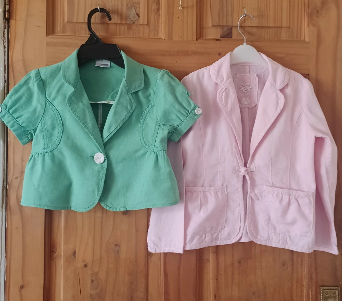 Short sleeve linen jacket sale