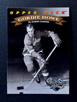 K② GORDIE HOWE 1992-93 UPPER DECK GORDIE HOWE HEROES 92-93 NO 22