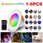 10W Dimmable Round Panel Light RGB Smart Spotlight 2700K-6500K for Home Lighting