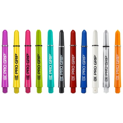 Target Pro Grip Shaft mit Aluminium Ring verschiedene Längen und Farben 3er Satz