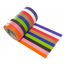 Coloured Paper Tape Masking Parcel Packing Crafts Art DIY Paint Adhesive 50m