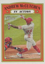 2021 Topps Heritage In Action Andrew Mccutchen #240 Phillies {Box 22 D1}