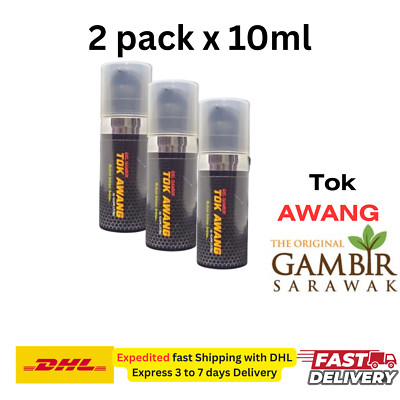 2x10 ML Gambir Sarawak Delay Gel Prolong Duration for Men's Enhancement 100%