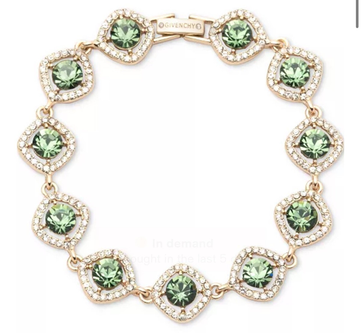 Trending GIVENCHY Round Crystal Flex Bracelet 💎- 7.25