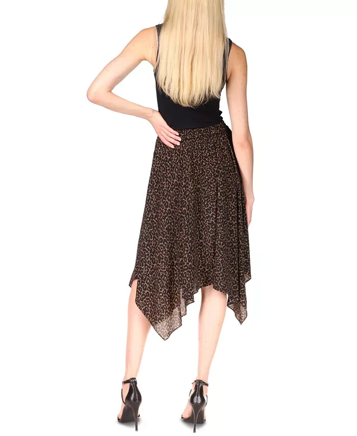 スカート Michael Kors Cheetah Pull On Skirt MICHAEL KORS Cheetah-Print Pull-On Skirt Black Size S MSRP