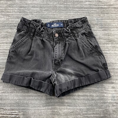 Hollister Jean Shorts Size W24 Womens High Rise Mom Short