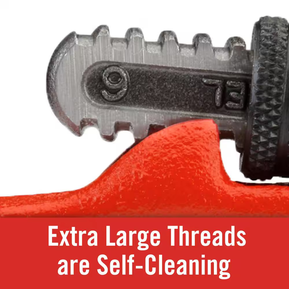 RIDGID Spud Wrench 12in Adjustable Plumbing Pipe Tool Heavy Duty Narrow Jaw