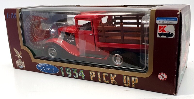 Road Legends 1/18 Scale 92258 - 1934 Ford Pick Up - Red | eBay