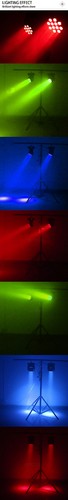 12x12W LED Beam RGBW Moving Head Lighting DMX DJ Disco Party Stage Wash Light - Picture 14 of 14