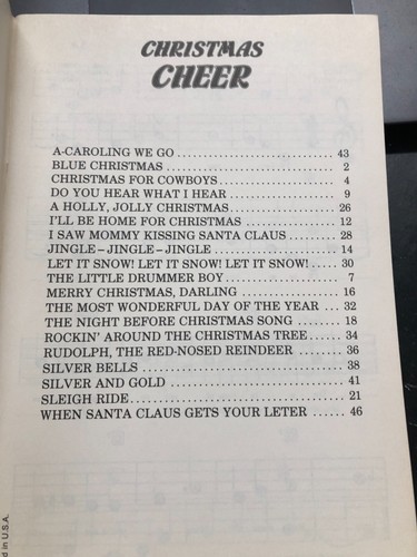 Christmas Cheer Song Book - Picture 2 of 2