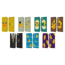 HEAD CASE DESIGNS KAWAII DUCK LEATHER BOOK CASE FOR APPLE iPOD TOUCH MP3