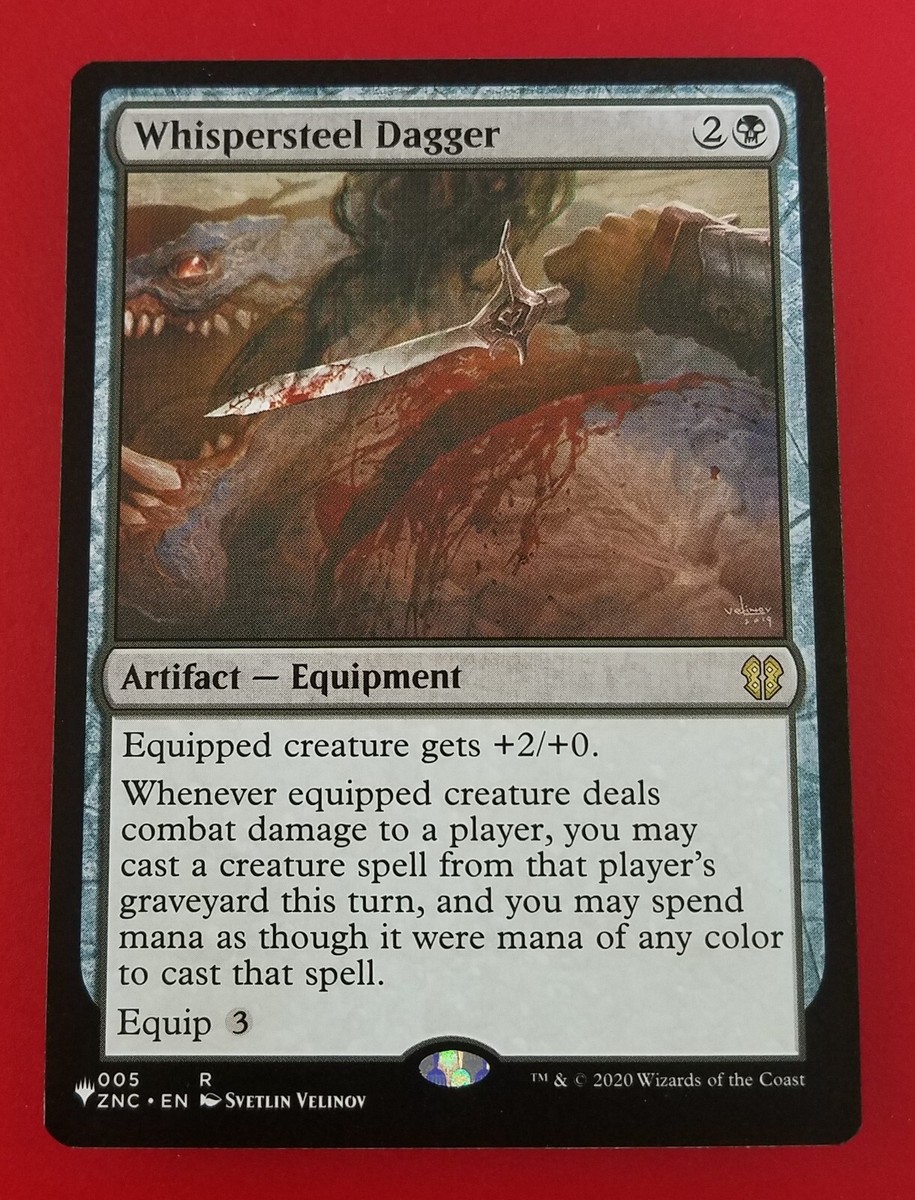 1x Whispersteel Dagger | The List | Zendikar Rising Commander