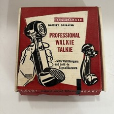 Vintage Brumberger Walkie Talkies With Original Box Untested See Pics E13