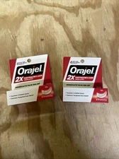 Orajel Immediate Pain Relief Gel 2X Toothache & Gum 8.25 Oz New - Lot 2, Exp ‘24