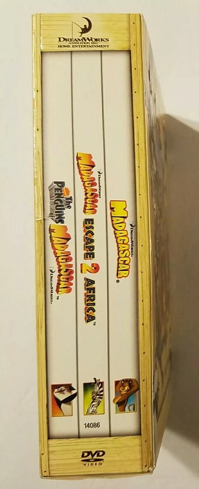 Madagascar: The Complete Collection DVD 3-Disc Set Widescreen Dream Works MINT! - Image 3 of 4