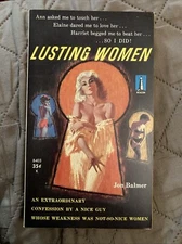 Sleaze gga Vintage Pb, Lusting Women by Balmer, Beacon Book B403, 1961, VG+