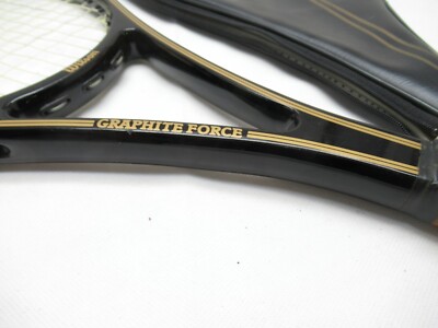 VINTAGE WILSON GRAPHITE FORCE MIDSIZE TENNIS RACQUET (4 3/8 VINTAGE WILSON GRAPHITE FORCE MIDSIZE TENNIS RACQUET (4 3/8