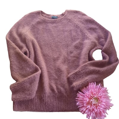 Express Blush Wool crew Neck Sweater Size M Womens Stretch Casual