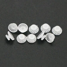 10/pack Dental Orthodontic Ceramic Clear Lingual Button Bondable Round Composite