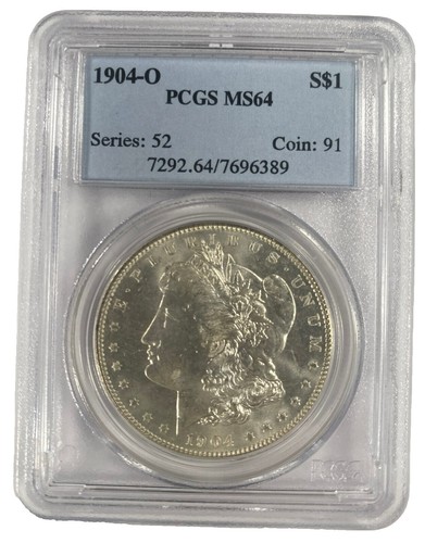 BU 1904-O Morgan Silver Dollar PCGS MS63PL Beautiful, Flashy Coin