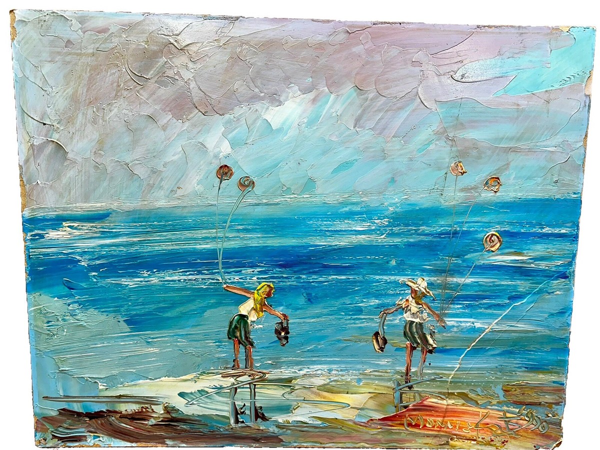 【F4号】good blue(spelling) 油絵 oil painting F4号】good blue(spelling) 油絵 oil painting F4号】good blue