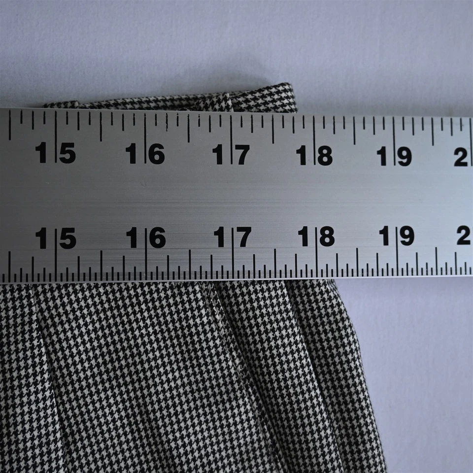 JB Britches 34x29 Brown Houndstooth USA Made 100% Wool Pleated Dress Pants - Image 2 of 4