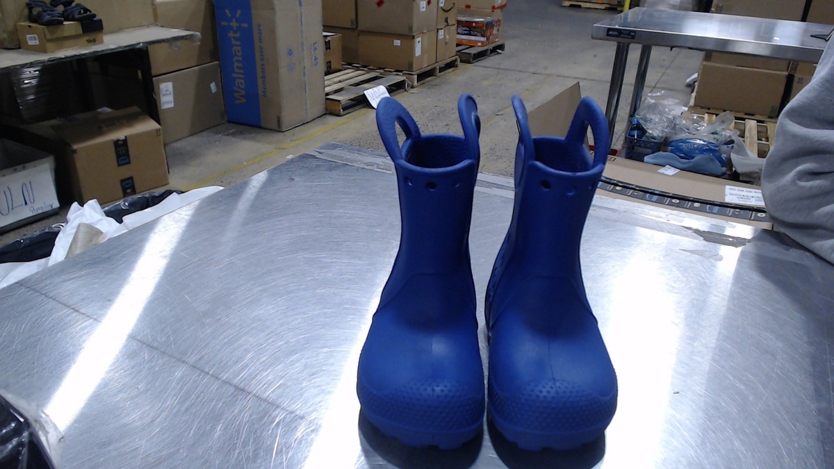 UsedGood_Crocs Kids' Handle It Rain Boots Cerulean B_Cerulean Blue_Sz7  Toddler