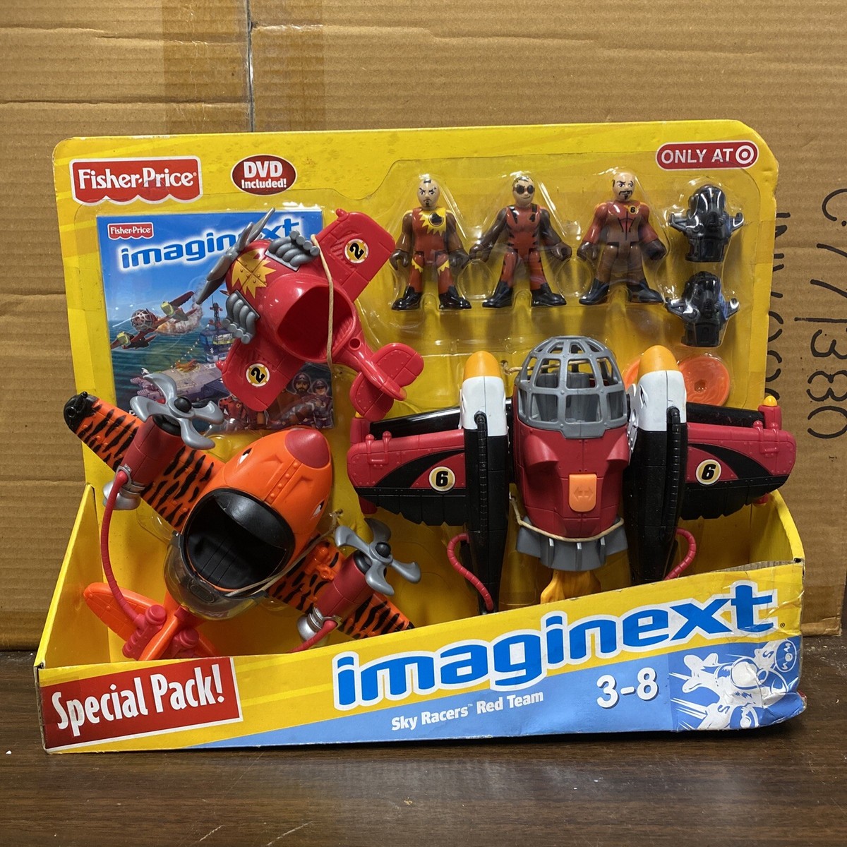 NEW Fisher Price Sky Racers Red Team Tiger Twin Eagle