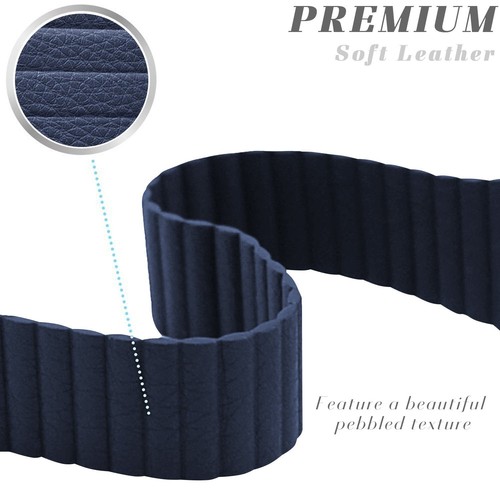 Magnetic Leather Loop Strap Apple Watch Band for iWatch Series 9 8 7 6 5 4 3 2 - Picture 14 of 36