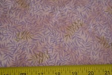 By 1/2 Yd, Lavender Green on Peachy-Pink Cotton, Fabric Traditions/2001, N644