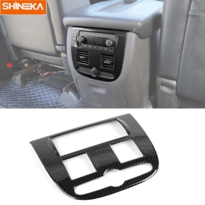  CARBON FIBER Rear Center Console PANEL COVER Trim For Chevy Avalanche 2007-13