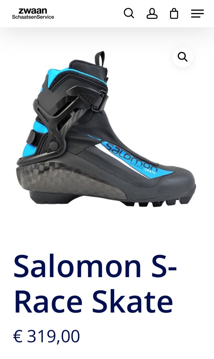 Stivali Salomon S Race Skete misura 7 5 41 EU 26 cm