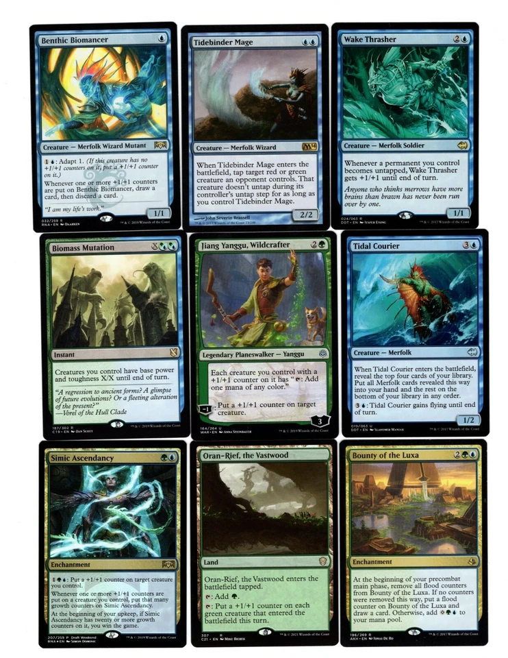 Merfolk Might-100 Card Commander Deck-MTG-Magic the Gathering-RARES-MYTHICs-EDH - Image 2 of 4