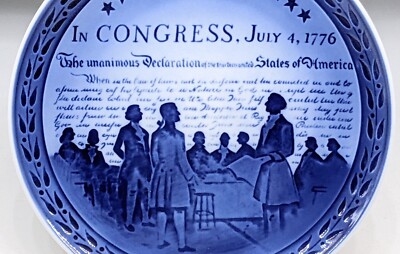Royal Copenhagen UNITED STATES BICENTENARY Blue 7