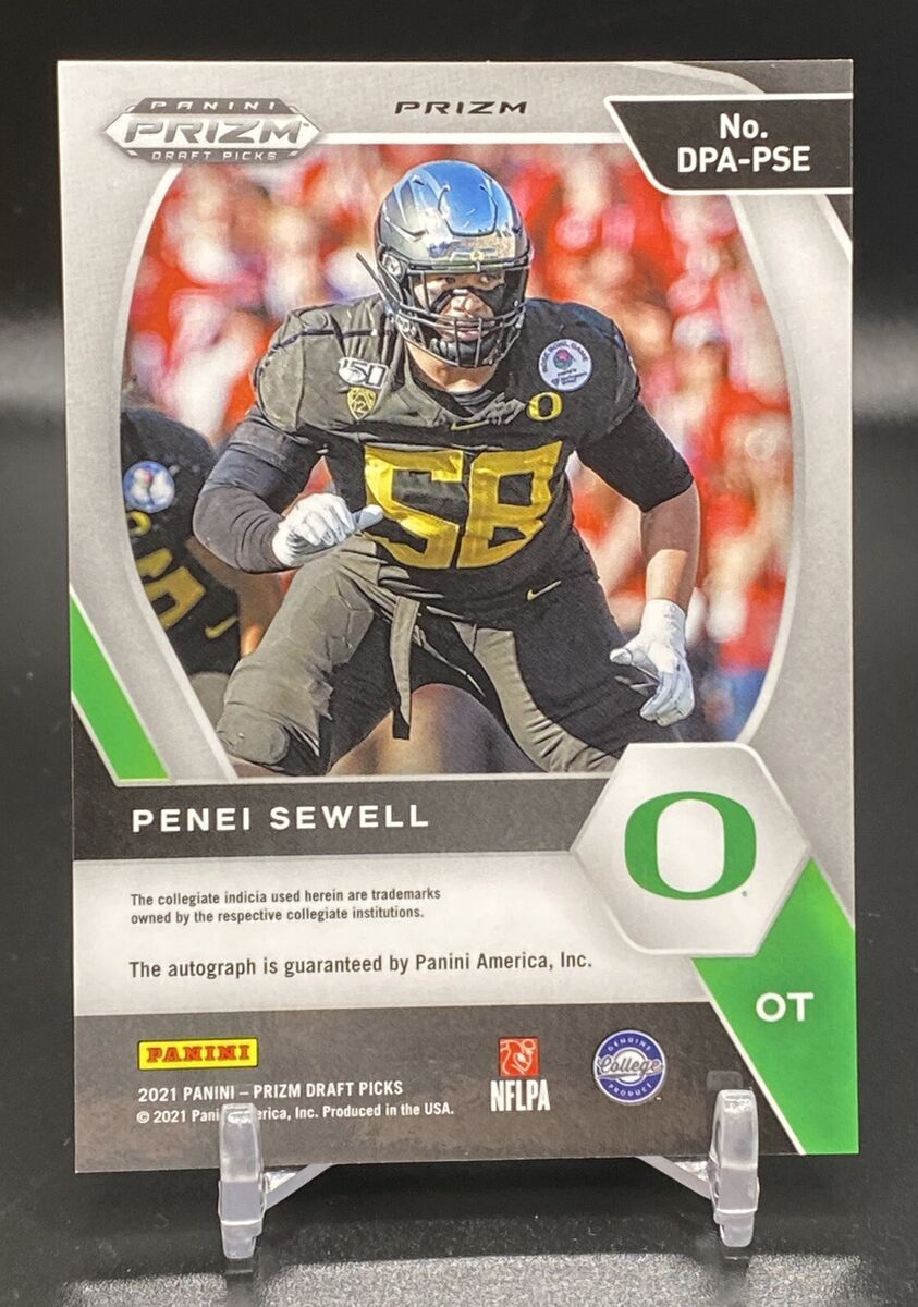2021 Panini Prizm Draft Picks: Penei Sewell - Yellow Cracked 2021 Panini Prizm Draft Picks: Penei Sewell - Yellow Cracked