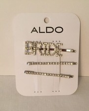 NWT Bride Hairpins Silver Rhinestones Aldo Engagement Bachelorette Wedding