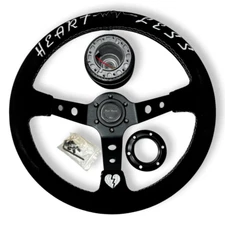 6-Bolt Racing Steering Wheel + Hub Adapter Boss Kit for Civic, Del Sol, Integra