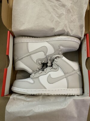 Nike Dunk High Retro White Vast Grey (PS) - Size 3Y | eBay
