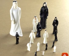30PC HO/OO 1:50 1:75 1:100 Scale Arab Figures Miniatures Lot Sand Table Model